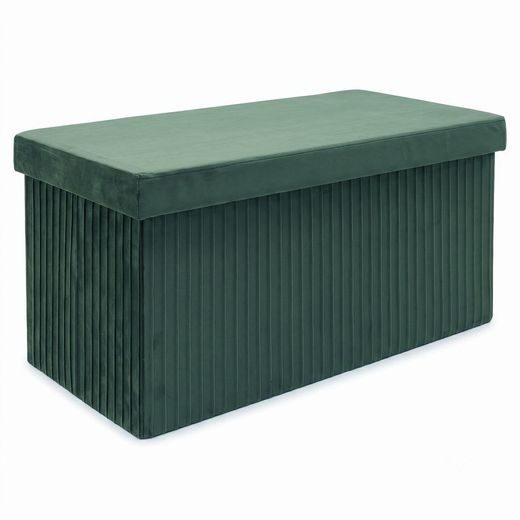MALAGA ÖSSZEHAJTHATÓ TÁROLÓS PUFF 76 CM ,ZÖLD