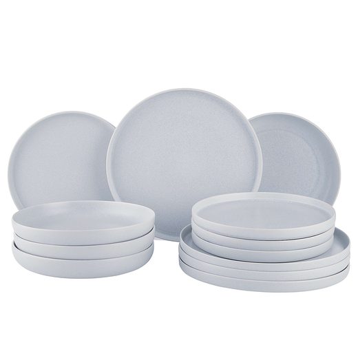 CASA NOVA 12 DB-OS ÉTKÉSZLET, VILÁGOSSZÜRKE