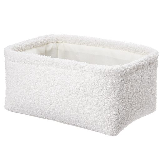 TODDY PLÜSS KOSÁR, FEHÉR 24 X 17 CM