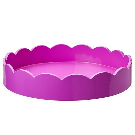 SCALLOP DEKOR TÁLCA Ø 30 CM, PINK