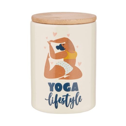 QUEEN IT TÁROLÓDOBOZ BAMBUSZ TETŐVEL, YOGA LIFESTYLE 700ML