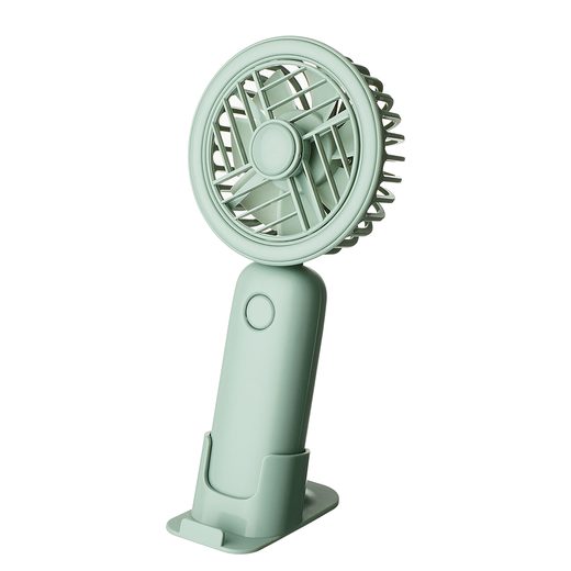 AIR WAVE KÉZI VENTILÁTOR TELEFONTARTÓVAL, ZSÁLYAZÖLD
