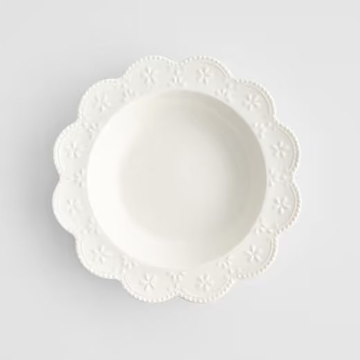 HOME & YOU LEVESES TÁNYÉR FEHÉR Ø 23 CM