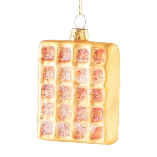 HANG ON ÜVEG KARÁCSONYFADÍSZ WAFFEL