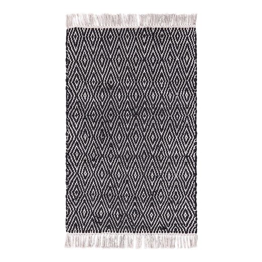 ETHNO LODGE SZŐNYEG ROMBUSZ, NATÚR-FEKETE 60 X 90CM