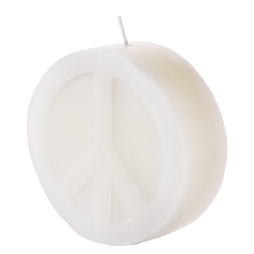 PEACE GYERTYA, FEHÉR 10CM