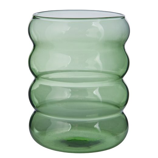 HOOP ÜVEG POHÁR, ZÖLD 350 ML