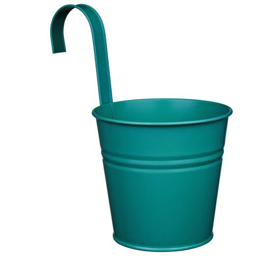 ZINC FELAKASZTHATÓ KASPÓ Ø16 CM, PETROLZÖLD