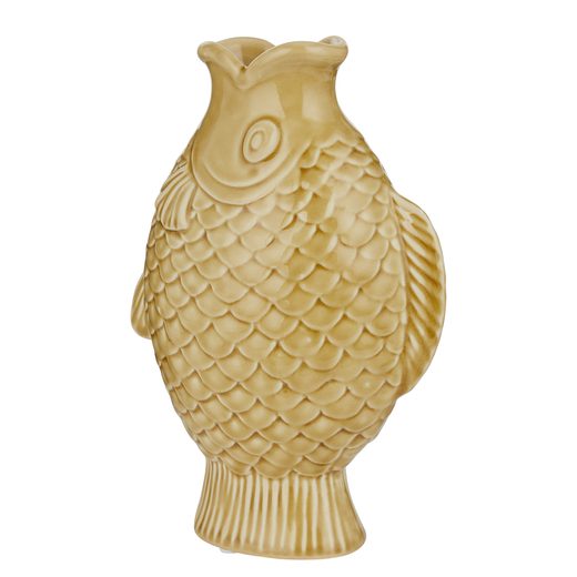 WABI SABI KERÁMIA HAL VÁZA SÁRGA 24CM