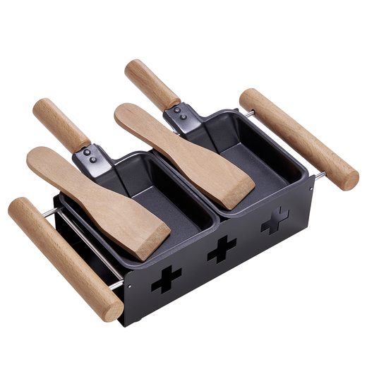 BABY SWISS MINI RACLETTE 2 SZEMÉLY RÉSZÉRE, FEKETE