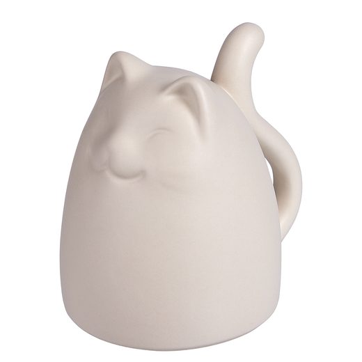 CAT CICA FORMÁJÚ DEKORÁCIÓ BÉZS, 8 CM