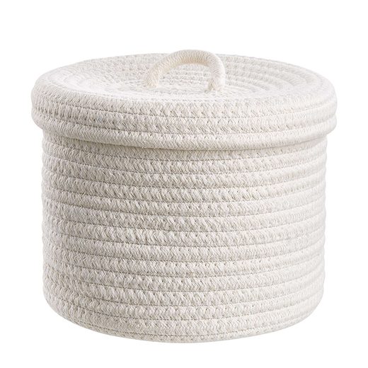 SET UP KOSÁR FEDÉLLEL Ø 20 CM, FEHÉR