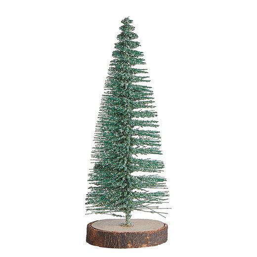 X-MAS CSILLÁMOS DEKOR MINI FENYŐ, 6 DARAB 7,5CM
