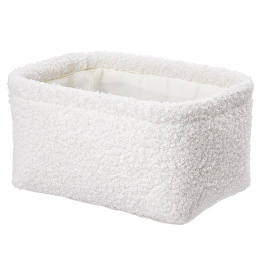 TODDY PLÜSS KOSÁR, FEHÉR 20 X 14 CM