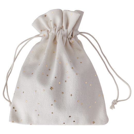 PACK-A-BAG TEXTIL ZSÁK ARANY CSILLAGOK 14 X 18 CM