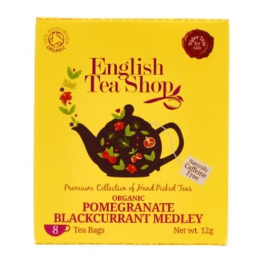 ENGLISH TEA SHOP BIO TEA, GRÁNÁTALMA & FEKETERIBIZLI 8 FILTER