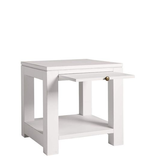 MAPLE HILL KISASZTAL 50X50X50CM KIHÚZHATÓ POLCCAL