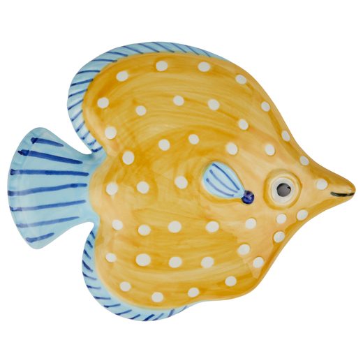 CORAL COAST KERÁMIA FALI DEKORÁCIÓ 15 CM , SÁRGA