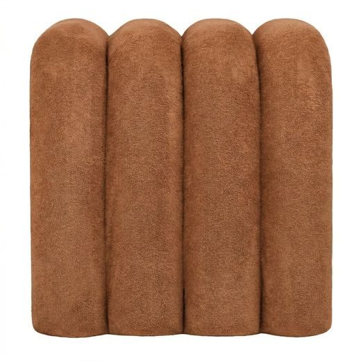 CHENILLE PUFF 40CM ,TERRAKOTTA