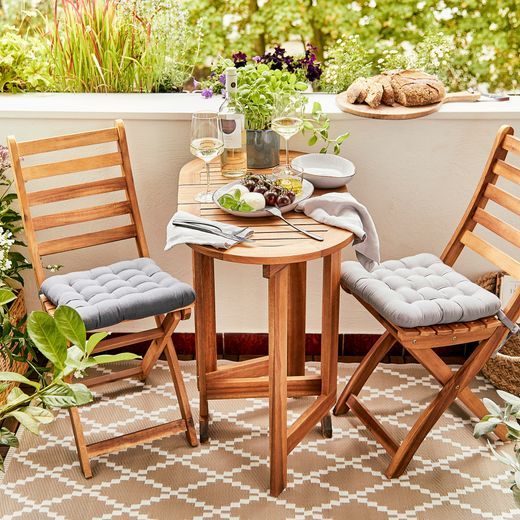 LODGE ÖSSZECSUKHATÓ SZÉK 2 DB, NATÚR