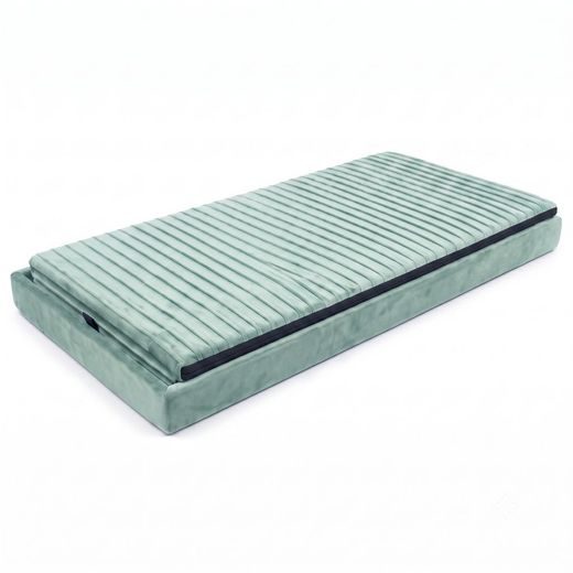 MALAGA ÖSSZEHAJTHATÓ TÁROLÓS PUFF 76 CM ,MENTA