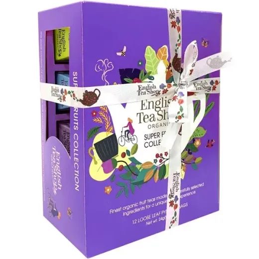 ENGLISH TEA SHOP BIO TEAVÁLOGATÁS 'SUPER FRUITS COLLECTION', 12 FILTER/ 6 ÍZ