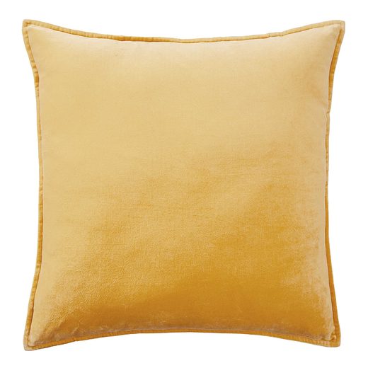 COTTON VELVET PÁRNA, SÁRGA 60X60CM