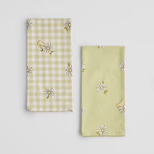 HOME & YOU KONYHARUHA SZETT 45X65CM ZÖLD VIRÁG 2DB