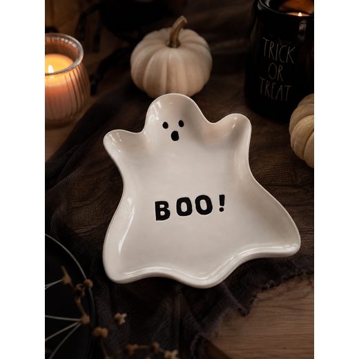 HALLOWEEN KERÁMIA DEKORTÁL 36 CM , SZELLEM