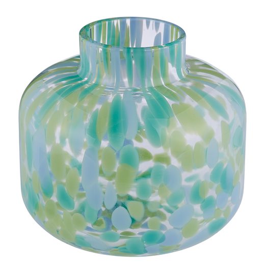 CONFETTI MINI VÁZA, KÉK-ZÖLD