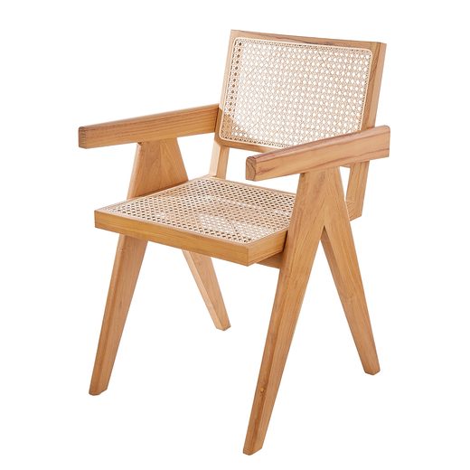 WIENER MELANGE TIKFA SZÉK RATTAN ÜLÉSSEL, KARTÁMASSZAL