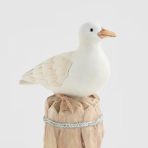 HOME & YOU DEKOR MADÁR 16X19CM FEHÉR