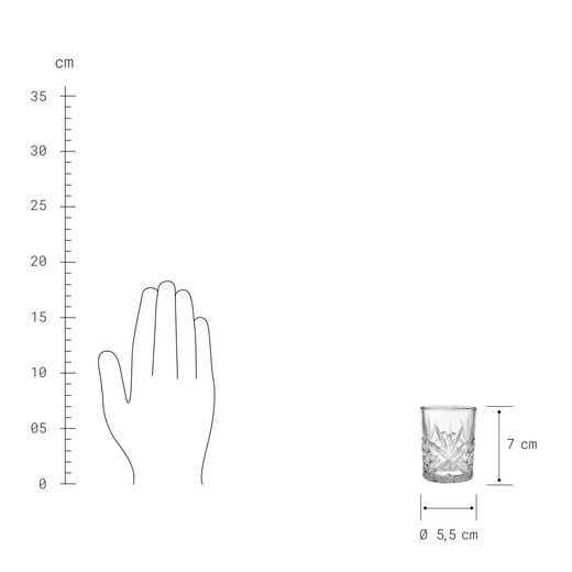 CRYSTAL CLUB KRISTÁLY FELESPOHÁR, 90ML, 6 DB-OS KÉSZLET