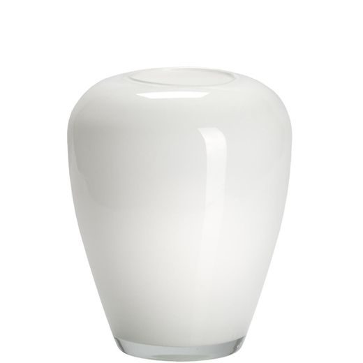 COLETTE VÁZA FEHÉR ÜVEG 22CM
