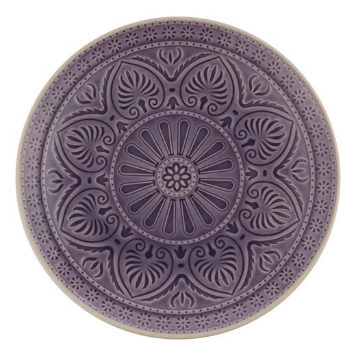 SUMATRA TÁNYÉR Ø 25CM, SÖTÉTLILA