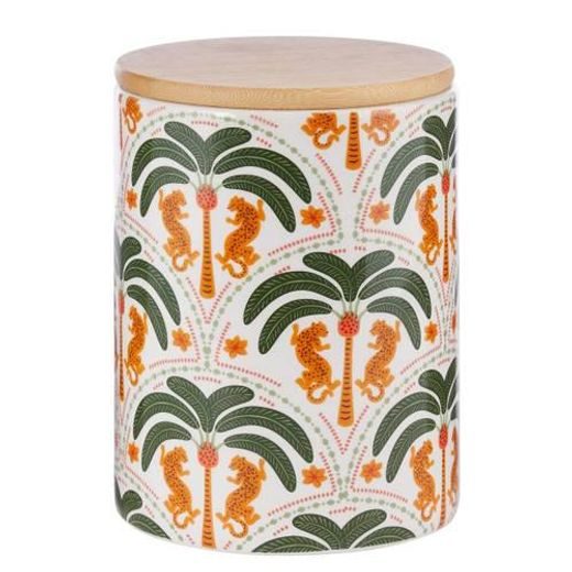 QUEEN IT TÁROLÓDOBOZ BAMBUSZ FEDÉLLEL 1100 ML, PÁLMAFA