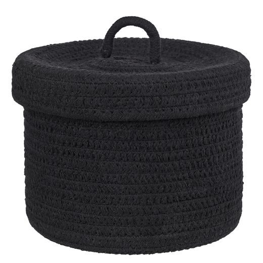 SET UP KOSÁR FEDÉLLEL Ø 20 CM, FEKETE