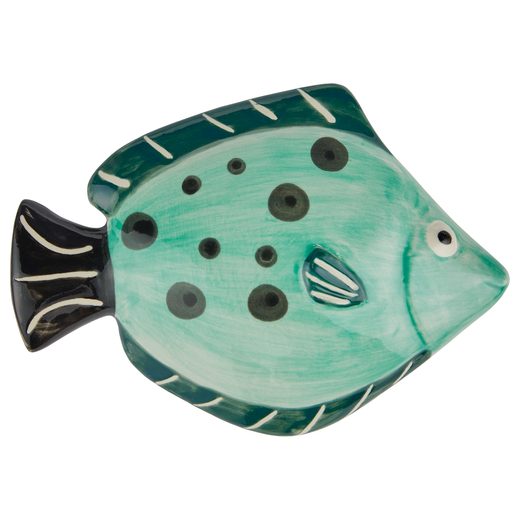 CORAL COAST KERÁMIA FALI DEKORÁCIÓ 12 CM , ZÖLD