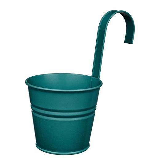 ZINC FELAKASZTHATÓ KASPÓ Ø13 CM, PETROLZÖLD