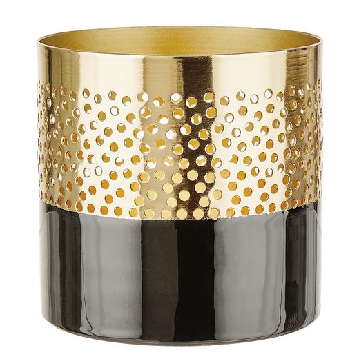 PART MÉCSESTARTÓ, ARANY-FEKETE 8CM