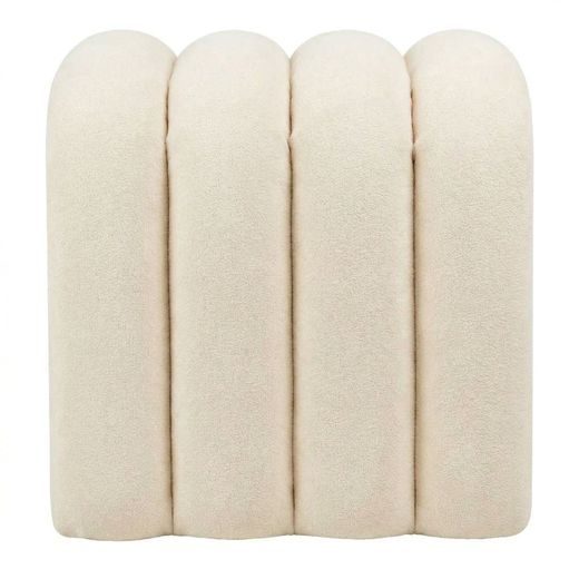 CHENILLE PUFF 40CM , KRÉM