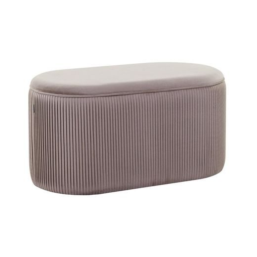 SHEHERAZADE OVÁLIS BÁRSONY ÜLŐKE TÁROLÓRÉSSZEL BÉZS