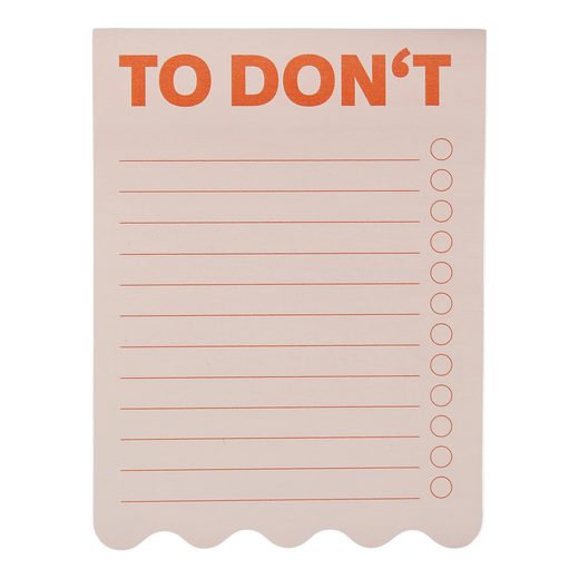 EVERYDAY JEGYZETTÖMB , TO DON'T