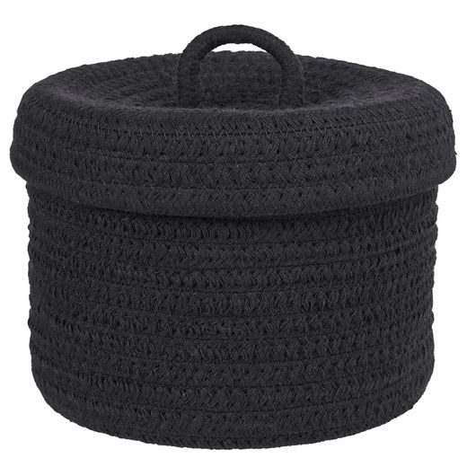 SET UP KOSÁR FEDÉLLEL Ø 16 CM, FEKETE