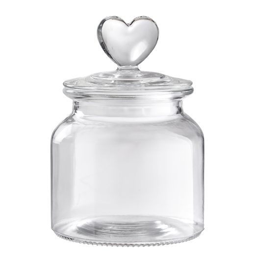 SWEET HEART ÜVEG TARTÓ 650ML , SZIVECSKÉS