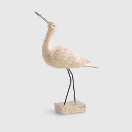 HOME & YOU FA MADÁR 33CM , BÉZS