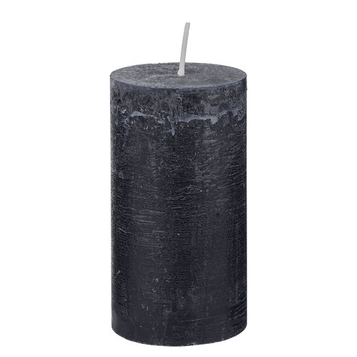 RUSTIC GYERTYA 13CM , FEKETE