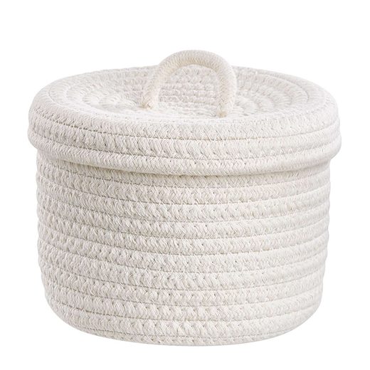 SET UP KOSÁR FEDÉLLEL Ø 16 CM, FEHÉR