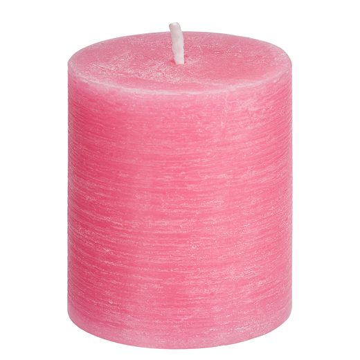 RUSTIC GYERTYA 8 CM, PINK