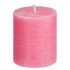 RUSTIC gyertya 8 cm, pink